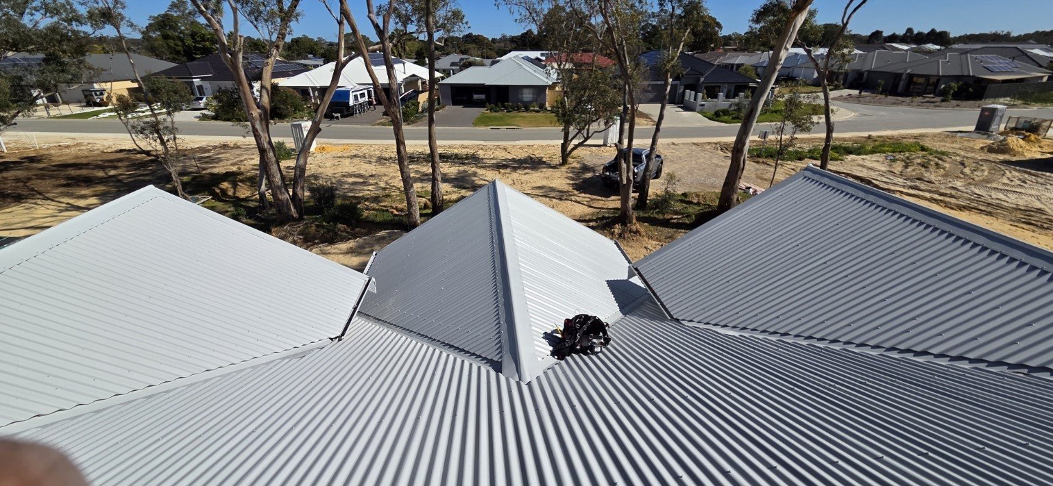 Residential metal roofing project